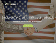 Tablet Screenshot of hirecredit.com